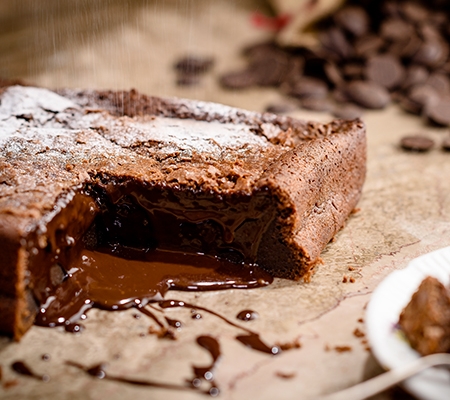 Fondant au chocolat et au mascarpone